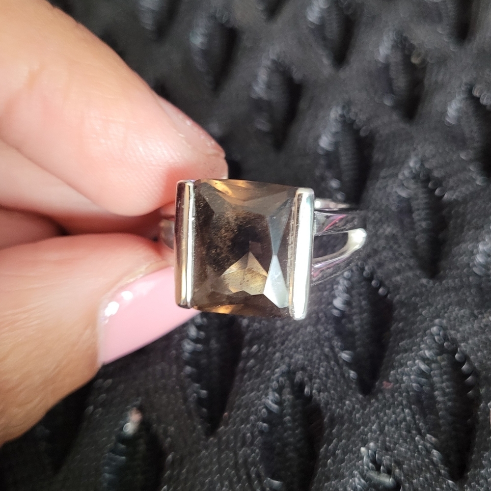 Lia Sophia, Brown Quartz Ring